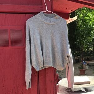 Divided Gray Cowl Neck Sweater Relaxed Fit